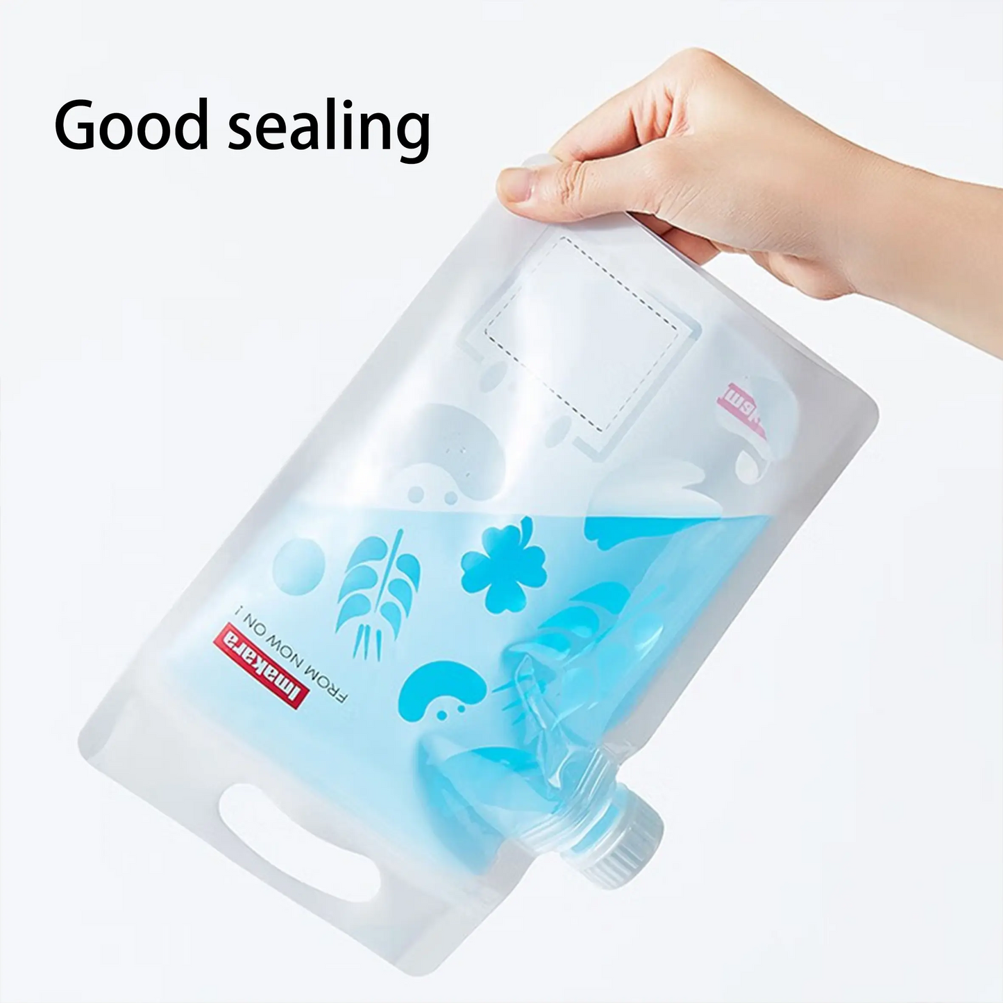 Transparent Reusable Moisture-proof Sealed Food Storage Bag Plastic Packaging Rice Cereal Bag Portable Spout Bag